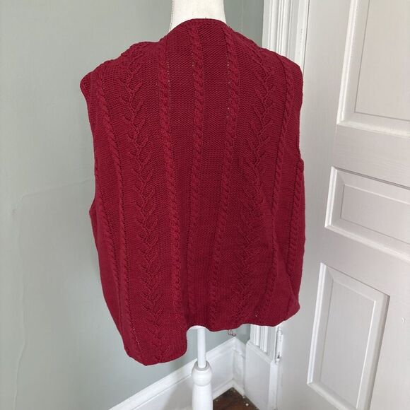 Vintage susan bristol new traditions sweater vest flowers womens 3W 3XL - Picture 4 of 6